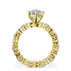 10kt Yellow Gold Cordelia Side Pear Lab Diamond Ring side right image one
