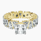 10kt Yellow Gold Cordelia Side Pear Lab Diamond Ring front image
