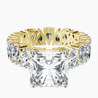18kt Yellow Gold Cordelia Side Pear Lab Diamond Ring front image