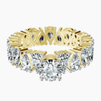 10kt Yellow Gold Cordelia Side Pear Lab Diamond Ring front image