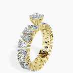 10kt Yellow Gold Cordelia Side Pear Lab Diamond Ring standing product image one