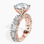 14kt Rose Gold Esme Side Pear Lab Diamond Ring standing product image one