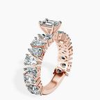 18kt Rose Gold Esme Side Pear Lab Diamond Ring standing product image one