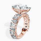 14kt Rose Gold Esme Side Pear Lab Diamond Ring standing product image one