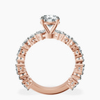 18kt Rose Gold Esme Side Pear Lab Diamond Ring side right image one