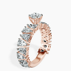 10kt Rose Gold Esme Side Pear Lab Diamond Ring standing product image one