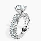 Platinum Esme Side Pear Lab Diamond Ring standing product image one