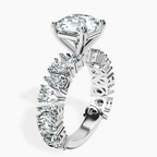 Platinum Esme Side Pear Lab Diamond Ring standing product image one