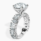Platinum Esme Side Pear Lab Diamond Ring standing product image one