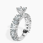 Platinum Esme Side Pear Lab Diamond Ring standing product image one