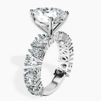 Platinum Esme Side Pear Lab Diamond Ring standing product image one
