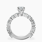 9ct White Gold Esme Side Pear Lab Diamond Ring side right image one