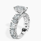 2.06 ct. oval Esme Side Pear Lab Diamond Ring in 10kt white gold standing product image one