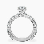 2.06 ct. oval Esme Side Pear Lab Diamond Ring in 10kt white gold side right image one