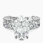 Platinum Esme Side Pear Lab Diamond Ring front image