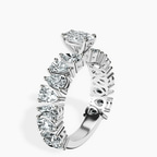 Platinum Esme Side Pear Lab Diamond Ring standing product image one