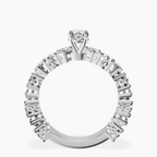 Platinum Esme Side Pear Lab Diamond Ring side right image one