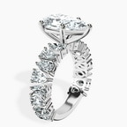 Platinum Esme Side Pear Lab Diamond Ring standing product image one