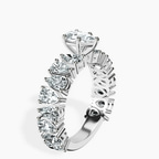 Platinum Esme Side Pear Lab Diamond Ring standing product image one