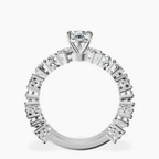 Platinum Esme Side Pear Lab Diamond Ring side right image one