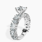 Platinum Esme Side Pear Lab Diamond Ring standing product image one