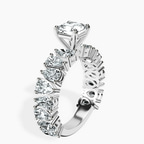 1.48 ct. radiant Esme Side Pear Lab Diamond Ring in platinum standing product image one