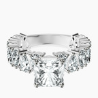 9ct White Gold Esme Side Pear Lab Diamond Ring front image