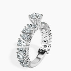 10kt White Gold Esme Side Pear Lab Diamond Ring standing product image one