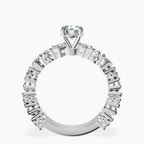 10kt White Gold Esme Side Pear Lab Diamond Ring side right image one
