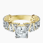 18ct Yellow Gold Esme Side Pear Lab Diamond Ring front image