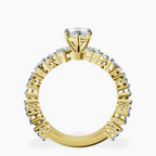 10kt Yellow Gold Esme Side Pear Lab Diamond Ring side right image one