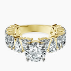 10kt Yellow Gold Esme Side Pear Lab Diamond Ring front image