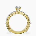 14kt Yellow Gold Esme Side Pear Lab Diamond Ring side right image one