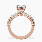 9ct Rose Gold Adeline Side Pear Lab Diamond Ring side right image one
