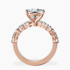 9ct Rose Gold Adeline Side Pear Lab Diamond Ring side right image one