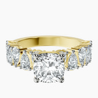 18ct Yellow Gold Adeline Side Pear Lab Diamond Ring front image
