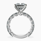Platinum Giselle Side Emerald Lab Diamond Ring side right image one