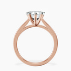 2.71 ct. heart Teagan Solitaire Ring in 10kt rose gold side right image one