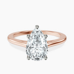 14kt Rose Gold Teagan Solitaire 1.5mm Lab Diamond Ring front image