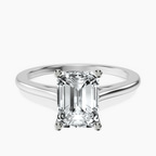 Platinum Teagan Solitaire 1.5mm Lab Diamond Ring front image