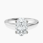 Platinum Teagan Solitaire 1.5mm Lab Diamond Ring front image