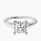 Platinum Teagan Solitaire 1.5mm Lab Diamond Ring front image