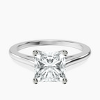 Platinum Teagan Solitaire 1.5mm Lab Diamond Ring front image