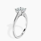 10kt White Gold Teagan Solitaire 1.5mm Lab Diamond Ring standing product image one