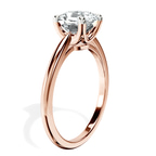 10kt Rose Gold Azalea Classic Solitaire 1.5mm Lab Diamond Ring standing product image one