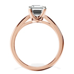 10kt Rose Gold Azalea Classic Solitaire 1.5mm Lab Diamond Ring side right image one