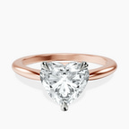 10kt Rose Gold Azalea Classic Solitaire 1.5mm Lab Diamond Ring front image