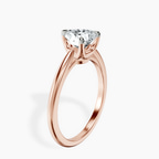 10kt Rose Gold Azalea Classic Solitaire 1.5mm Lab Diamond Ring standing product image one