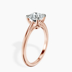 10kt Rose Gold Azalea Classic Solitaire 1.5mm Lab Diamond Ring standing product image one