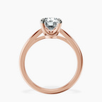 10kt Rose Gold Azalea Classic Solitaire 1.5mm Lab Diamond Ring side right image one